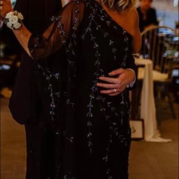 Navy classy dress(long) - Picture 7 of 8